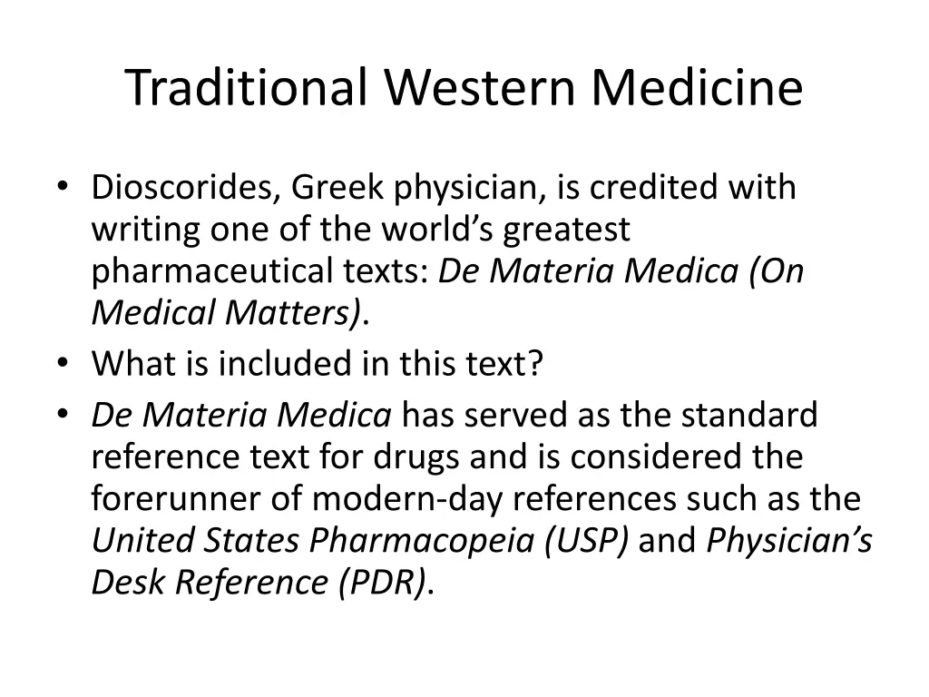 traditional western medicine 1