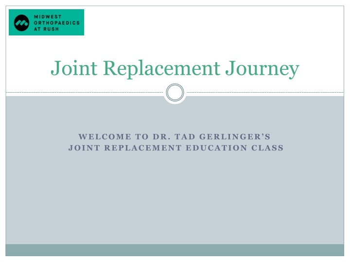 joint replacement journey