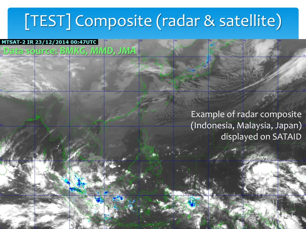 test composite radar satellite