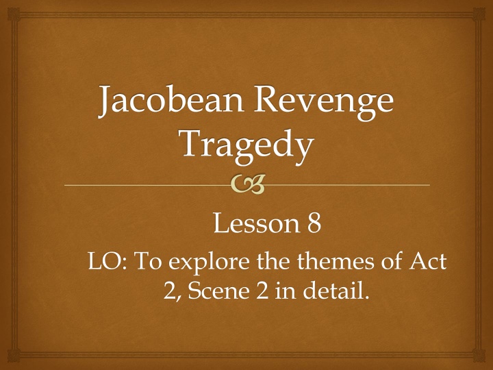 jacobean revenge tragedy