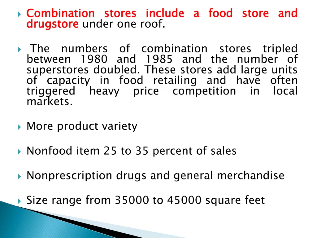 combination drugstore