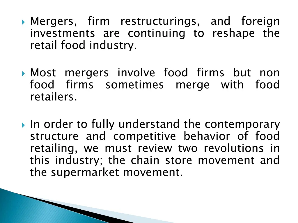 mergers firm restructurings and foreign