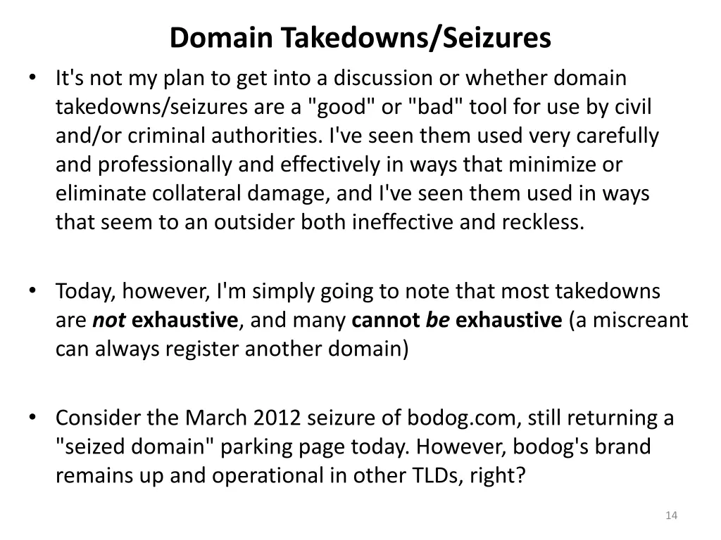 domain takedowns seizures it s not my plan