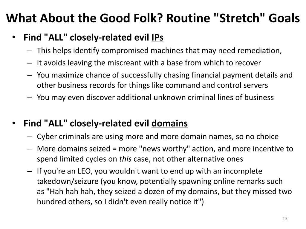 what about the good folk routine stretch goals