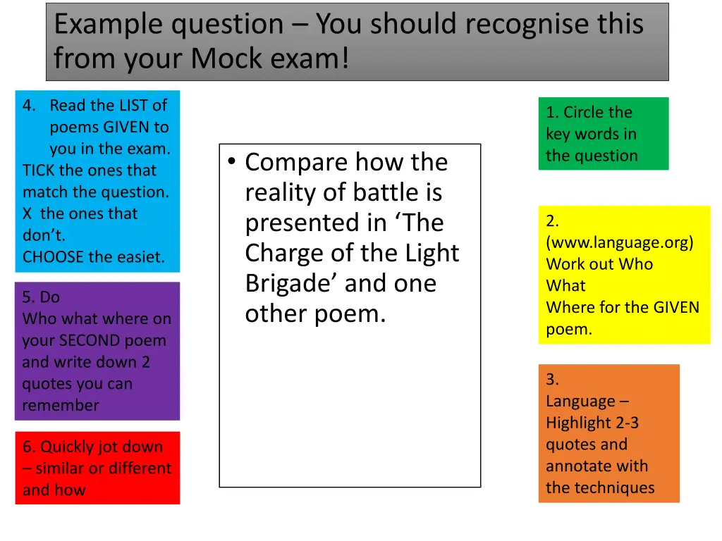 example question you should recognise this from 1