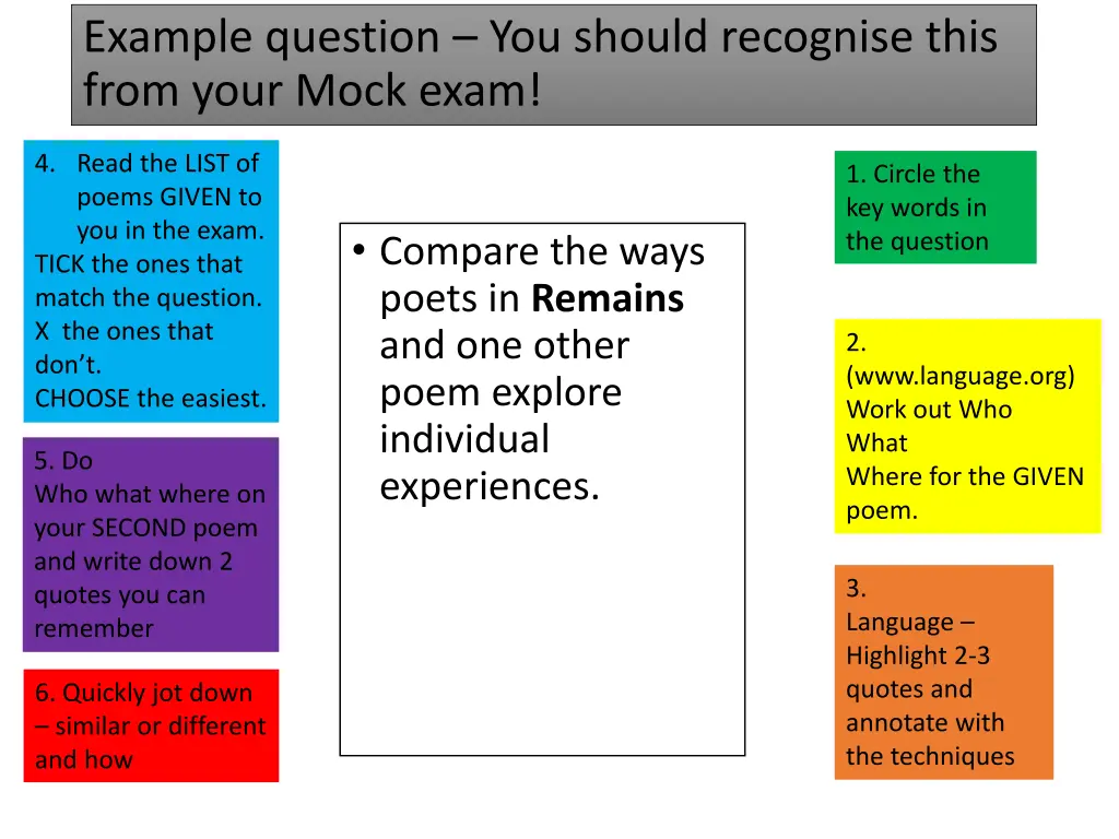 example question you should recognise this from 18