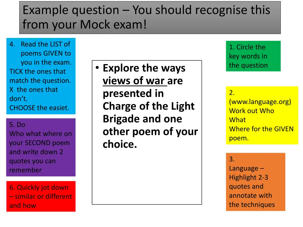 example question you should recognise this from 6