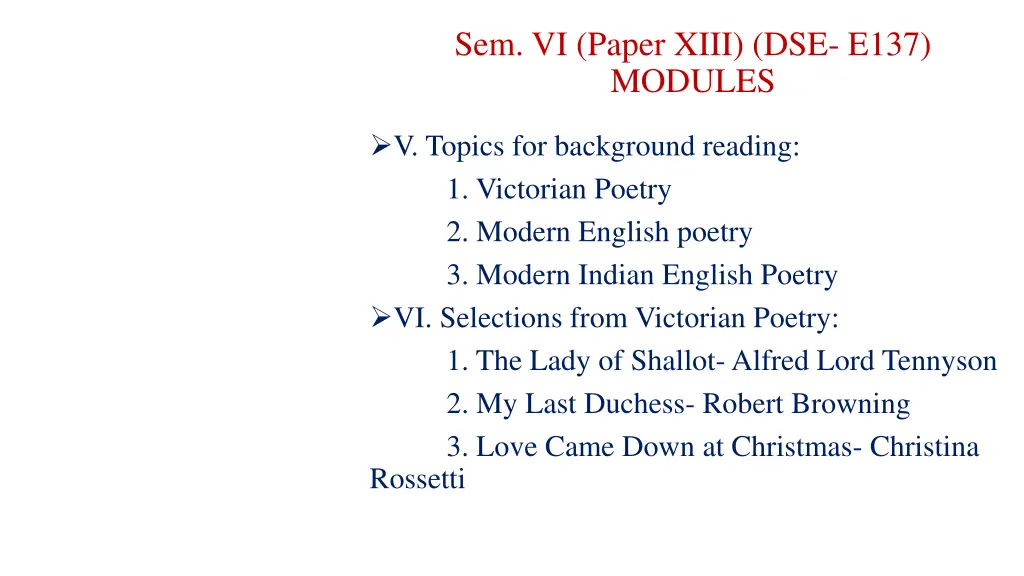 sem vi paper xiii dse e137 modules