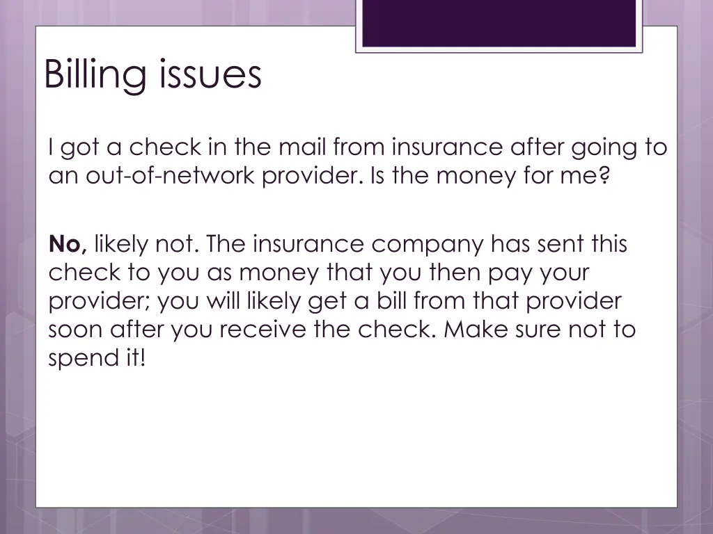 billing issues 6