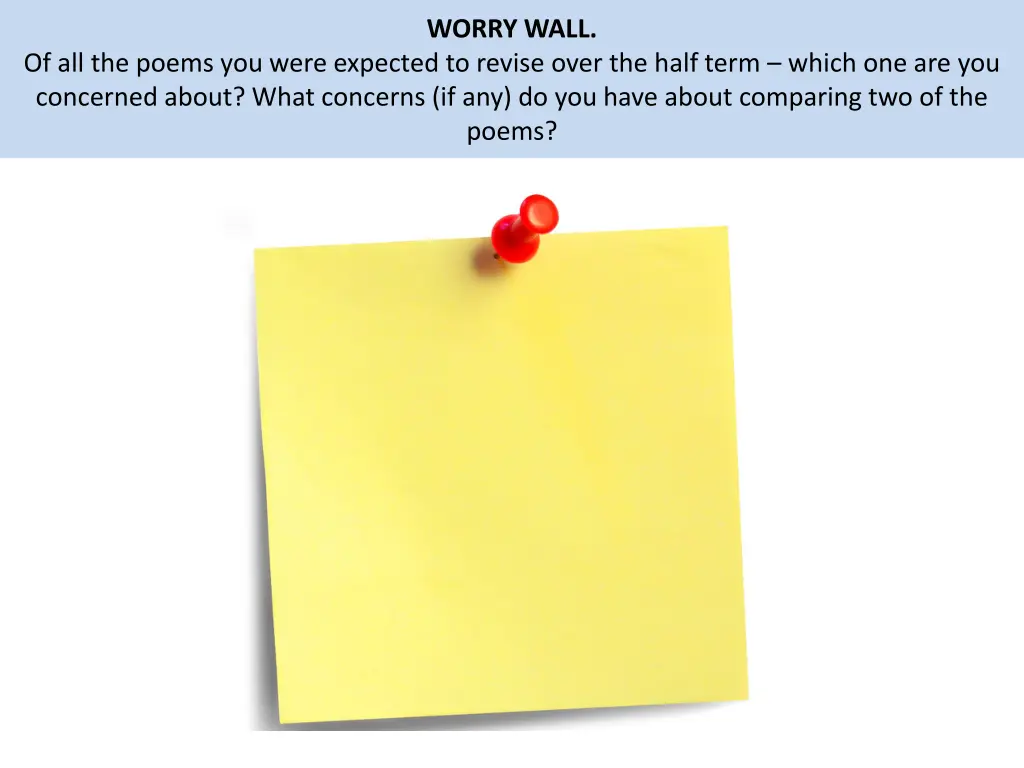 worry wall