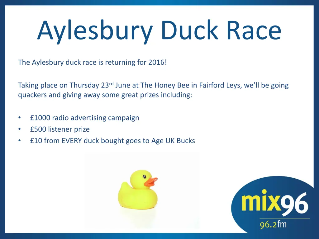 aylesbury duck race