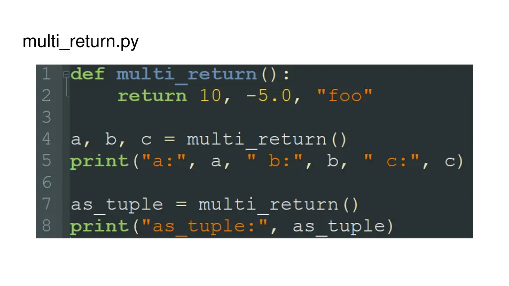 multi return py