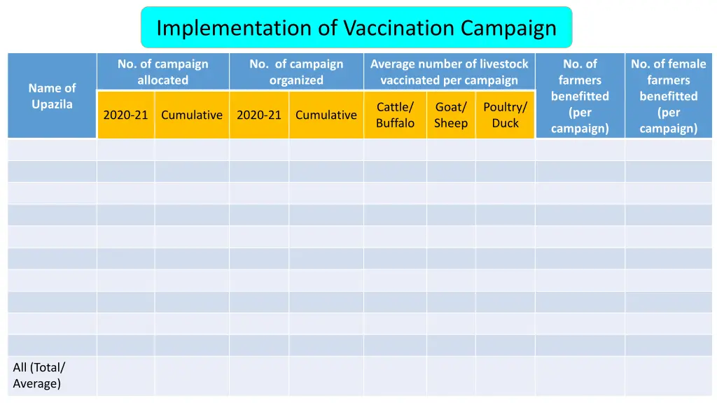 implementation of vaccination campaign