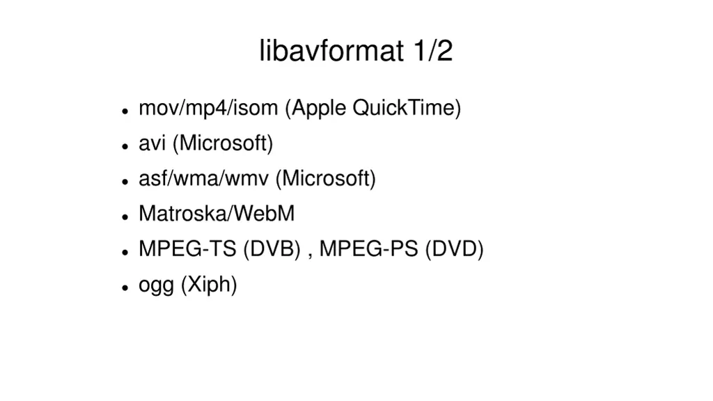 libavformat 1 2