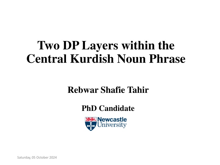 two dp layers within the central kurdish noun