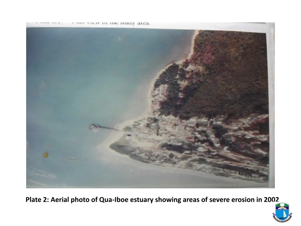 plate 2 aerial photo of qua iboe estuary showing