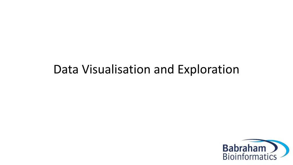 data visualisation and exploration