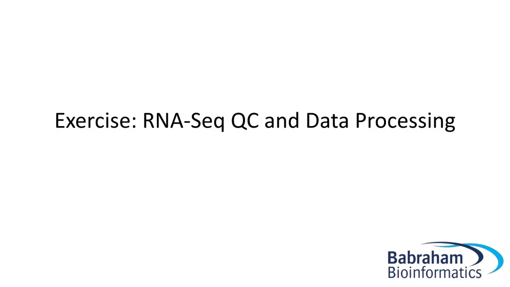 exercise rna seq qc and data processing