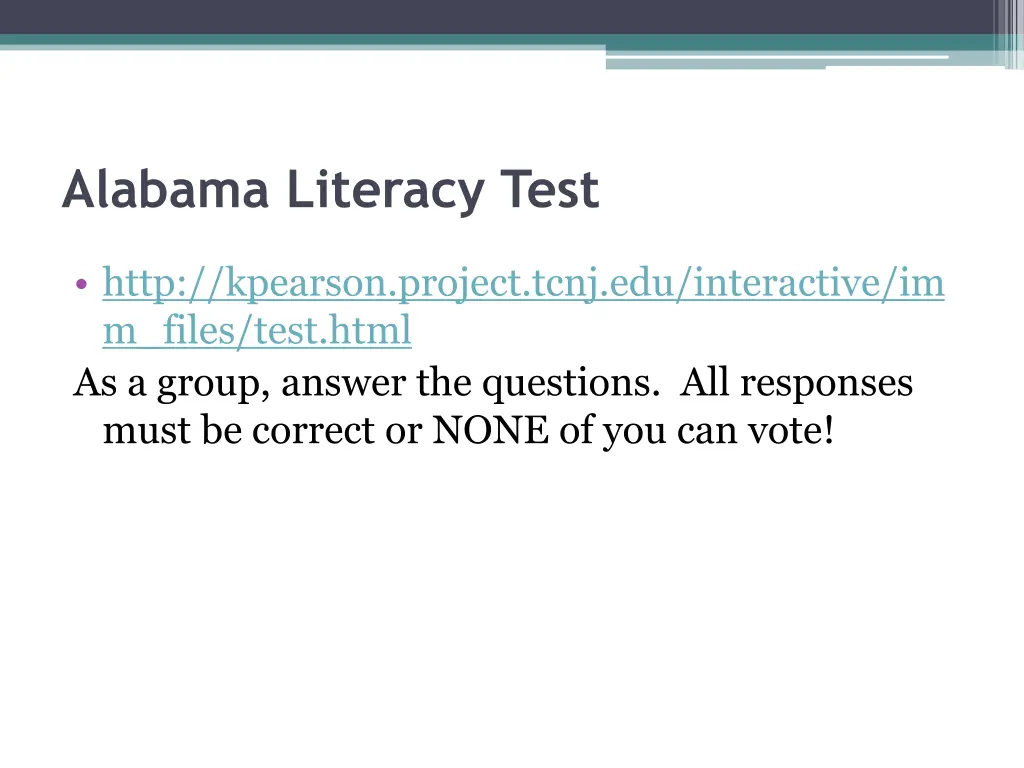 alabama literacy test