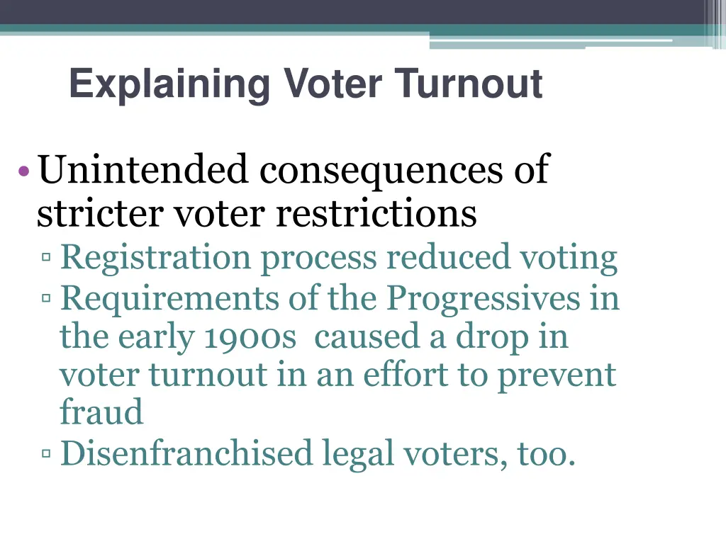 explaining voter turnout 2