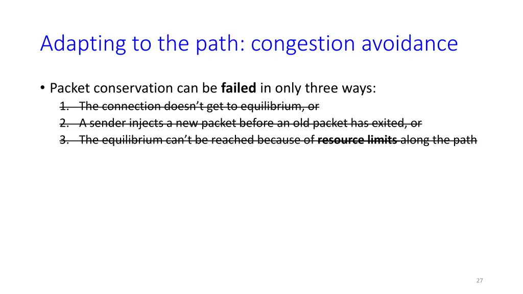 adapting to the path congestion avoidance 6