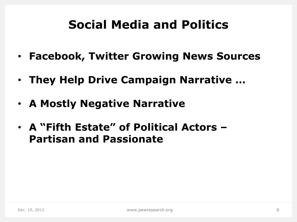 social media and politics