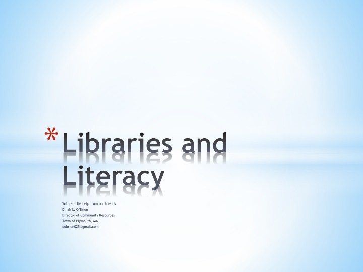 libraries and literacy