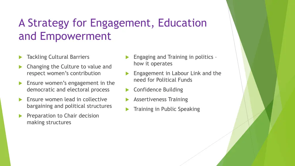 a strategy for engagement education