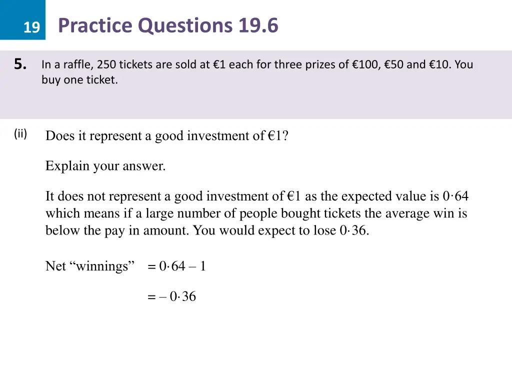 19 practice questions 19 6 10