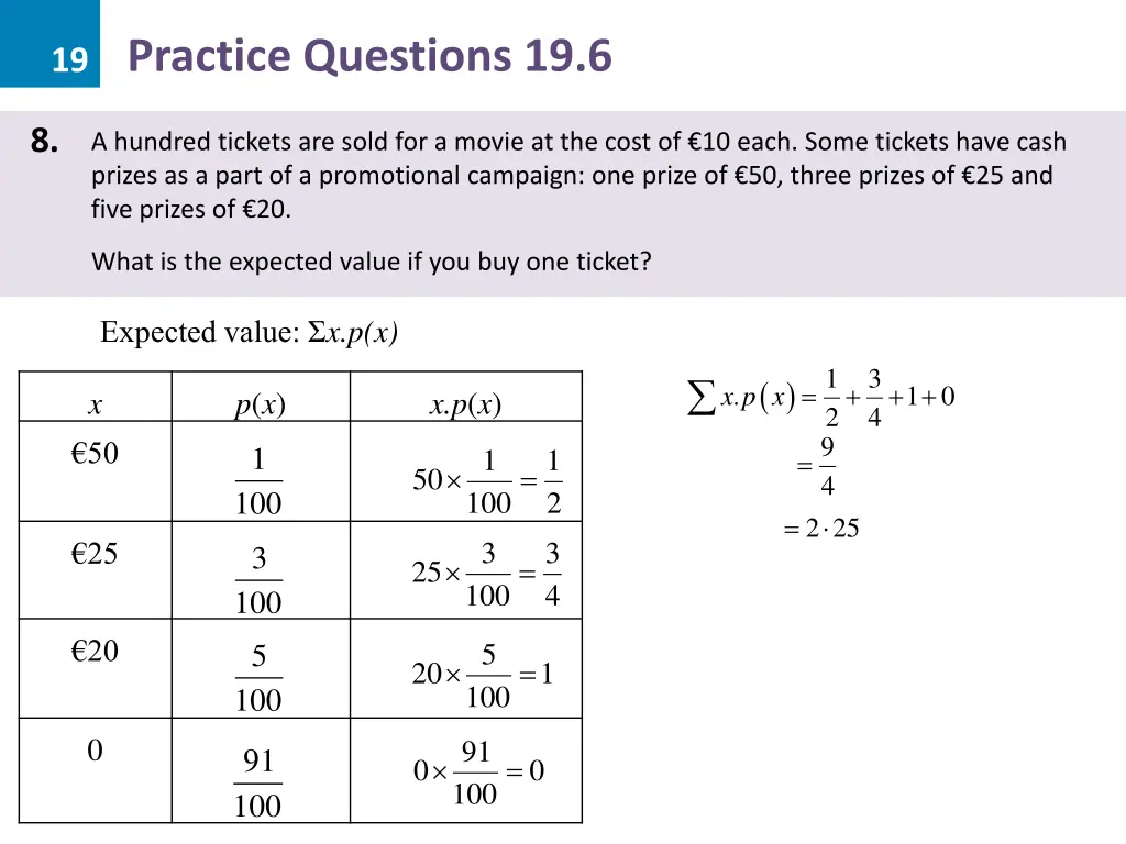 19 practice questions 19 6 15