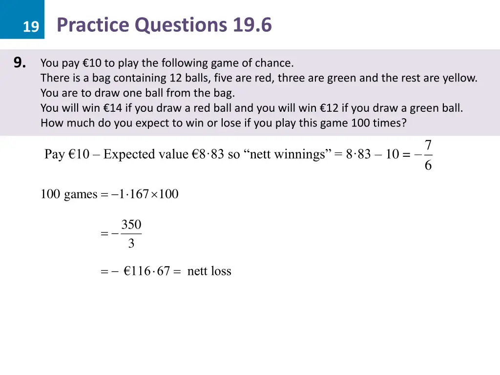 19 practice questions 19 6 17