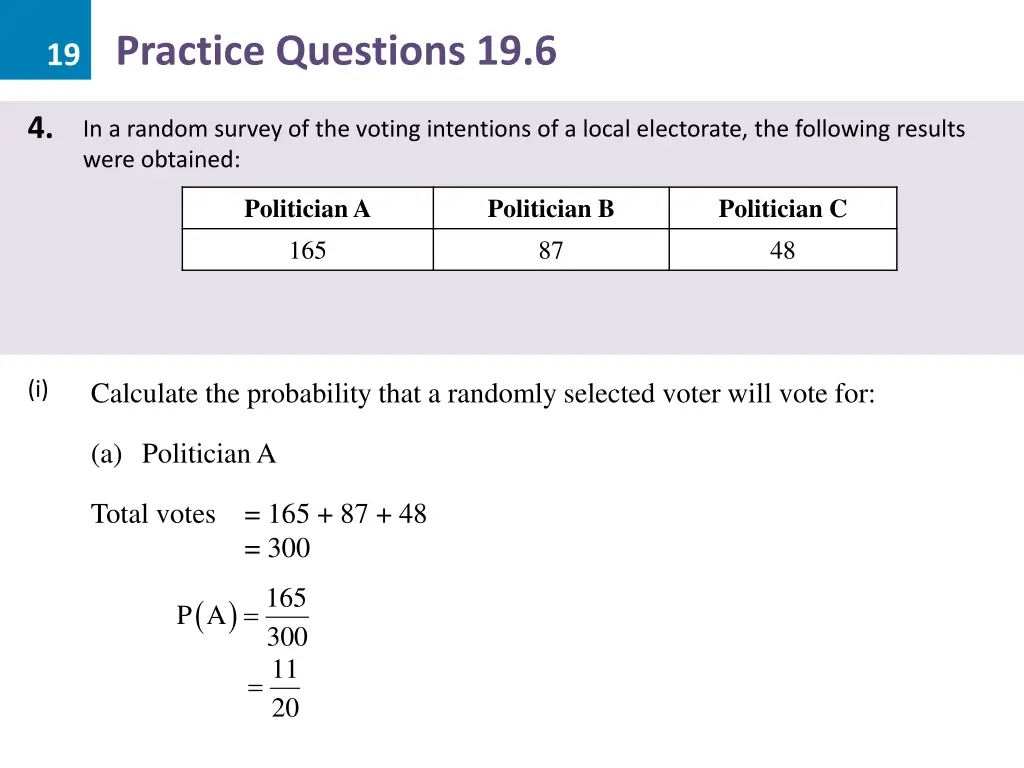 19 practice questions 19 6 3