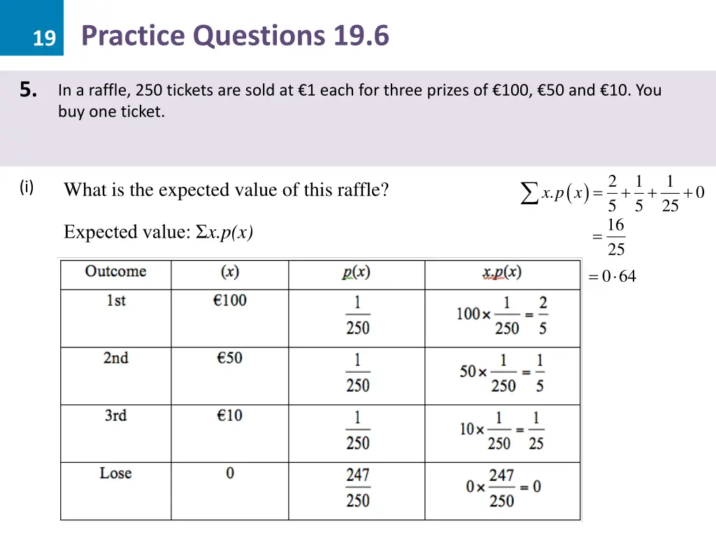 19 practice questions 19 6 9