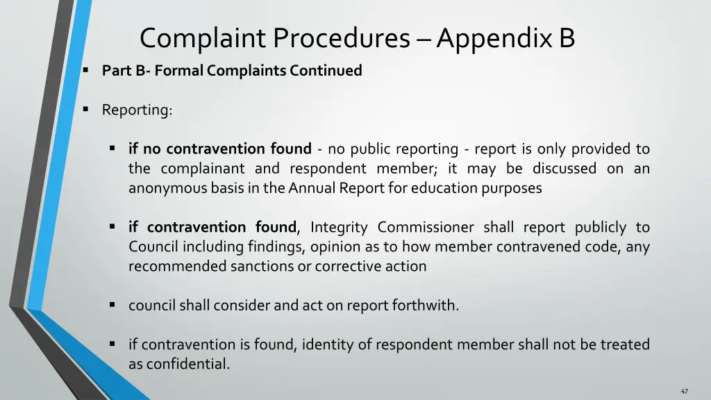 complaint procedures appendix b part b formal