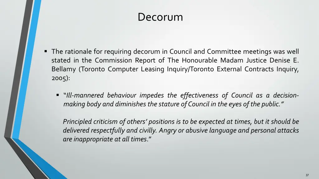 decorum