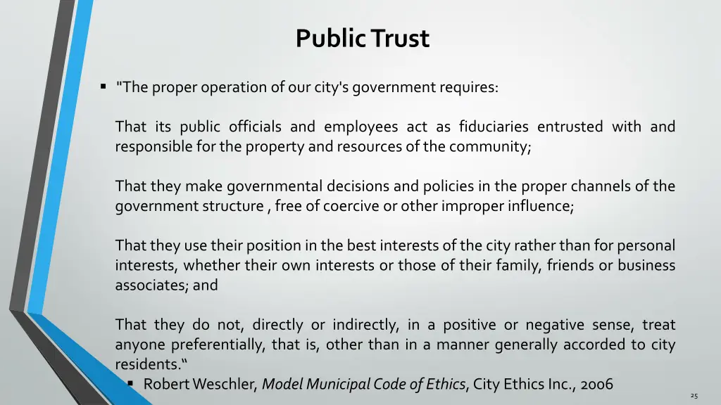 public trust