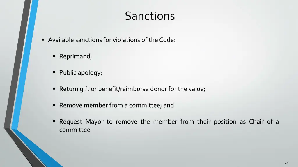 sanctions