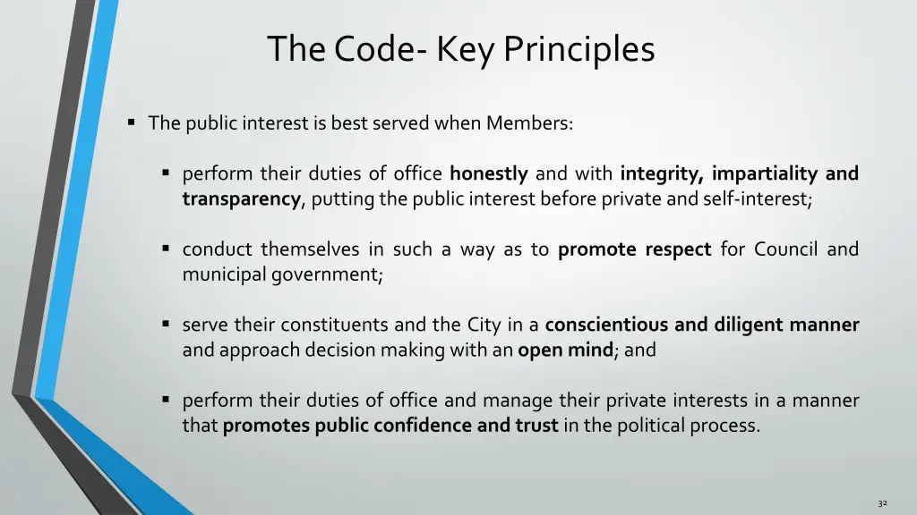 the code key principles