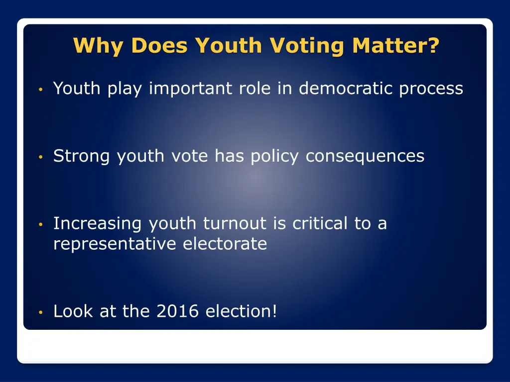 why does youth voting matter