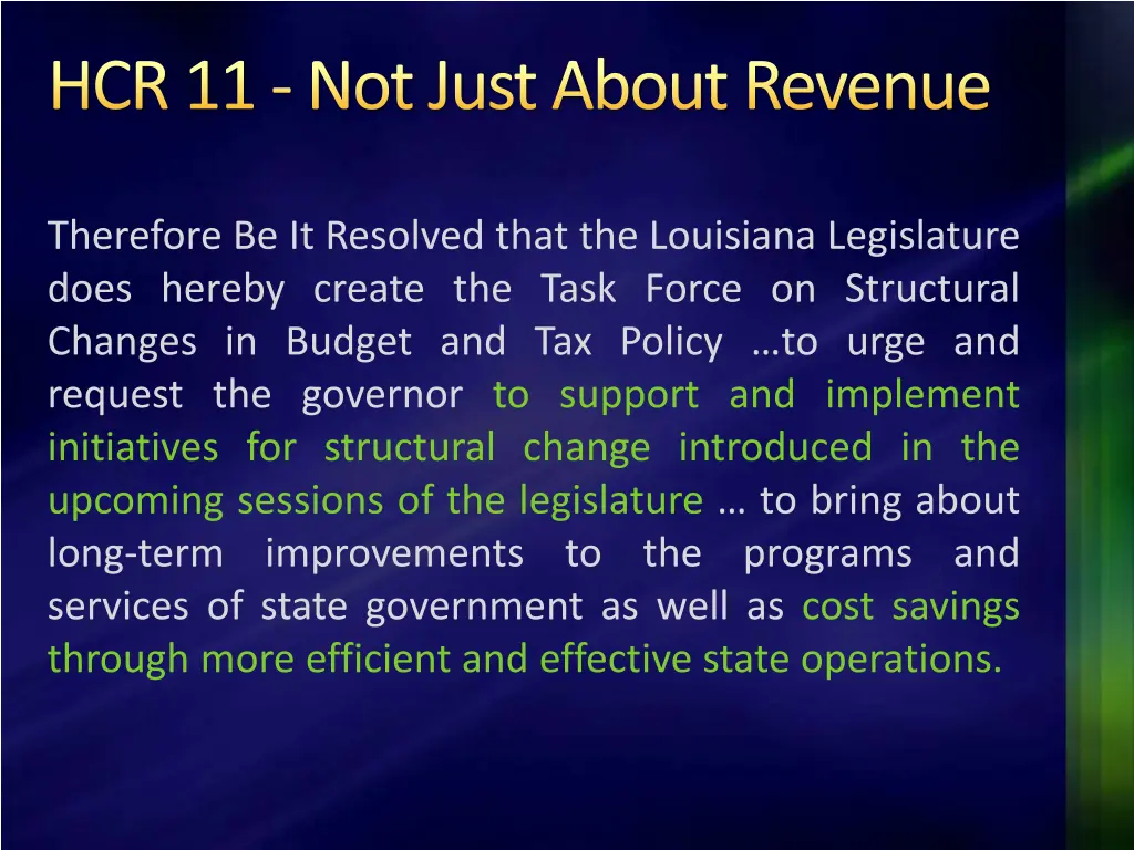 hcr 11 not just about revenue