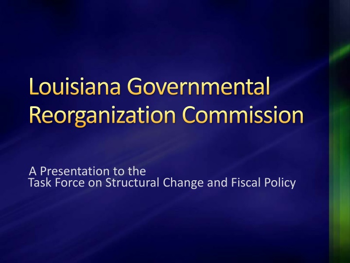 louisiana governmental reorganization commission