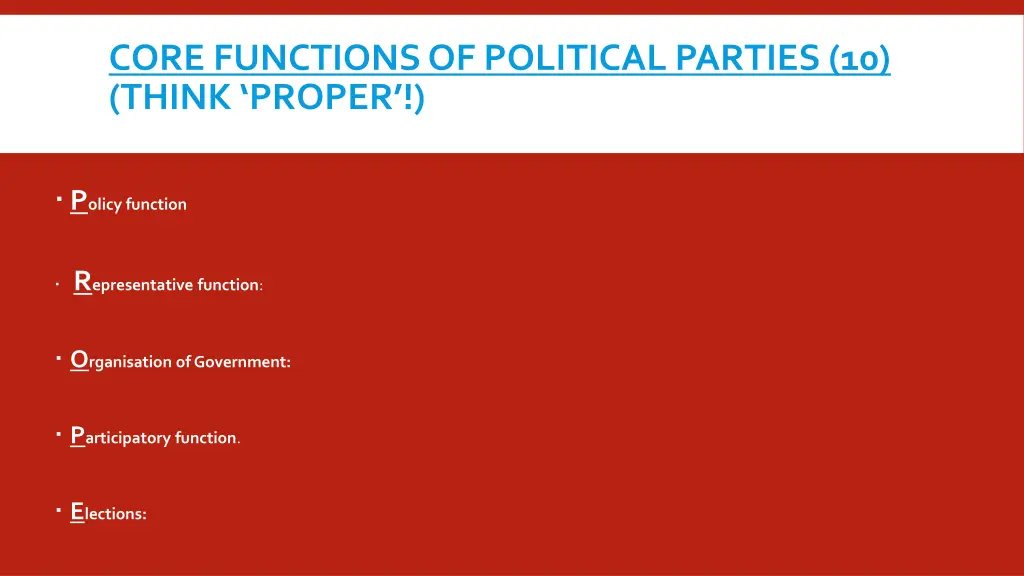 core functions of political parties 10 think