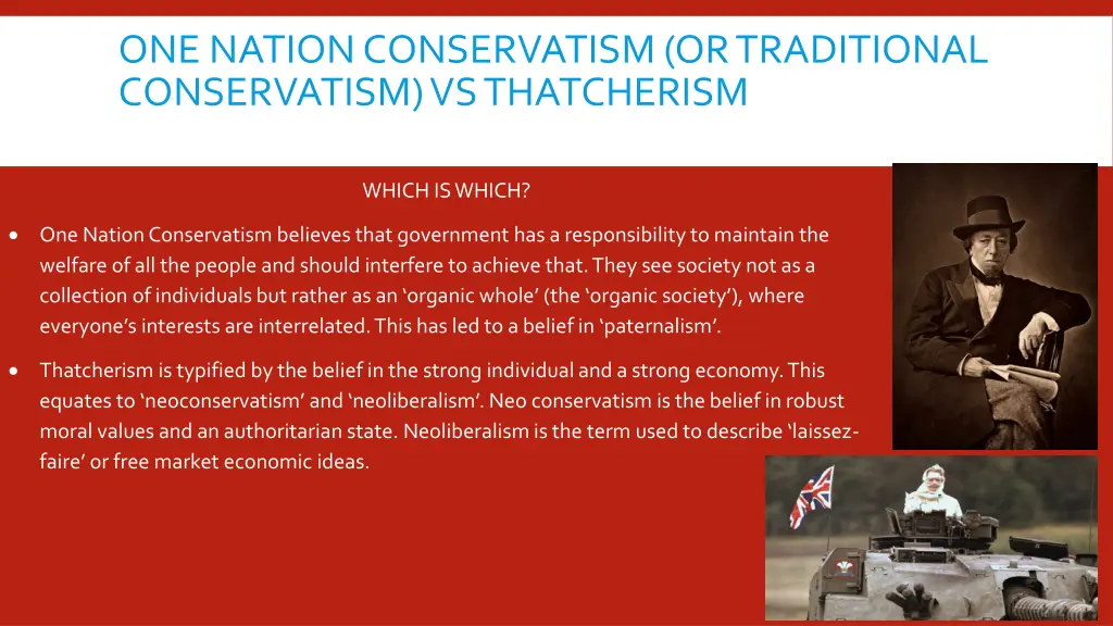 one nation conservatism or traditional