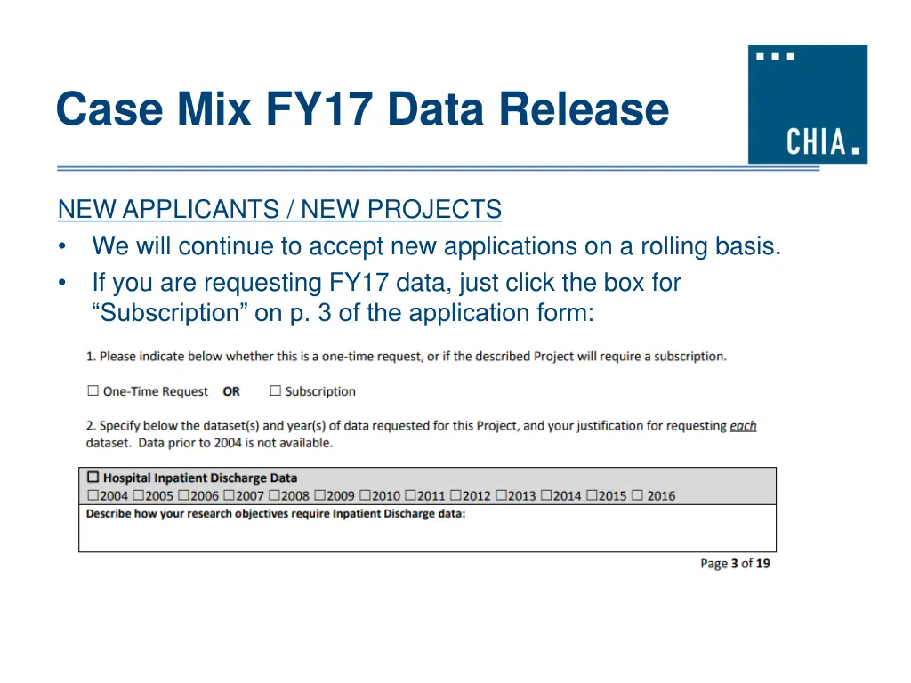 case mix fy17 data release 1