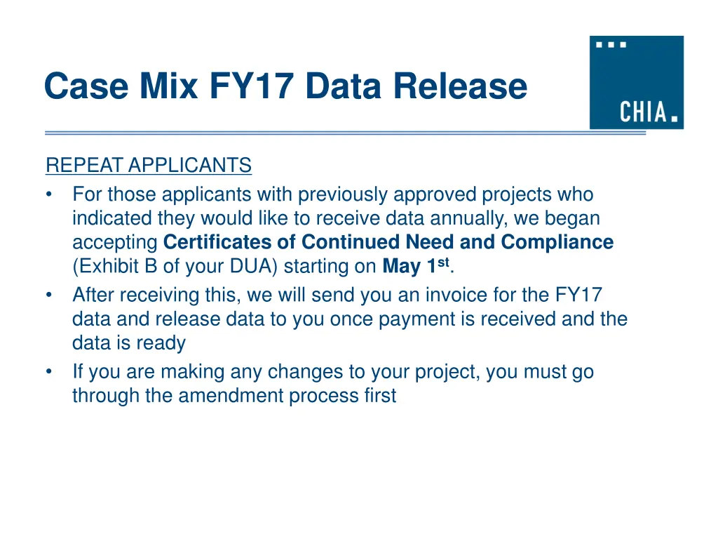 case mix fy17 data release