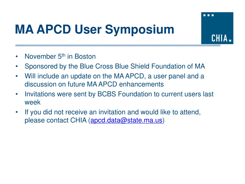 ma apcd user symposium