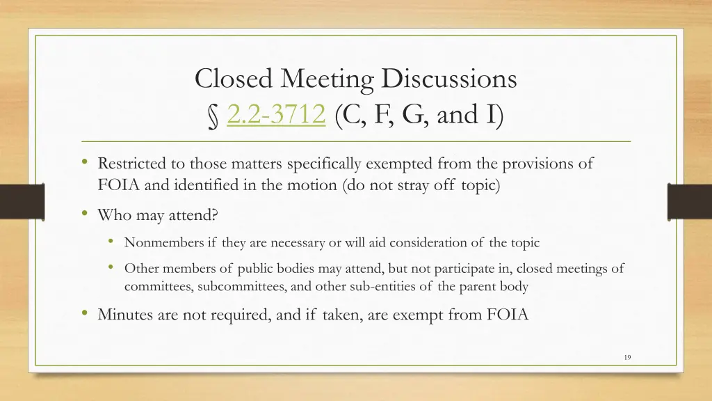 closed meeting discussions 2 2 3712 c f g and i