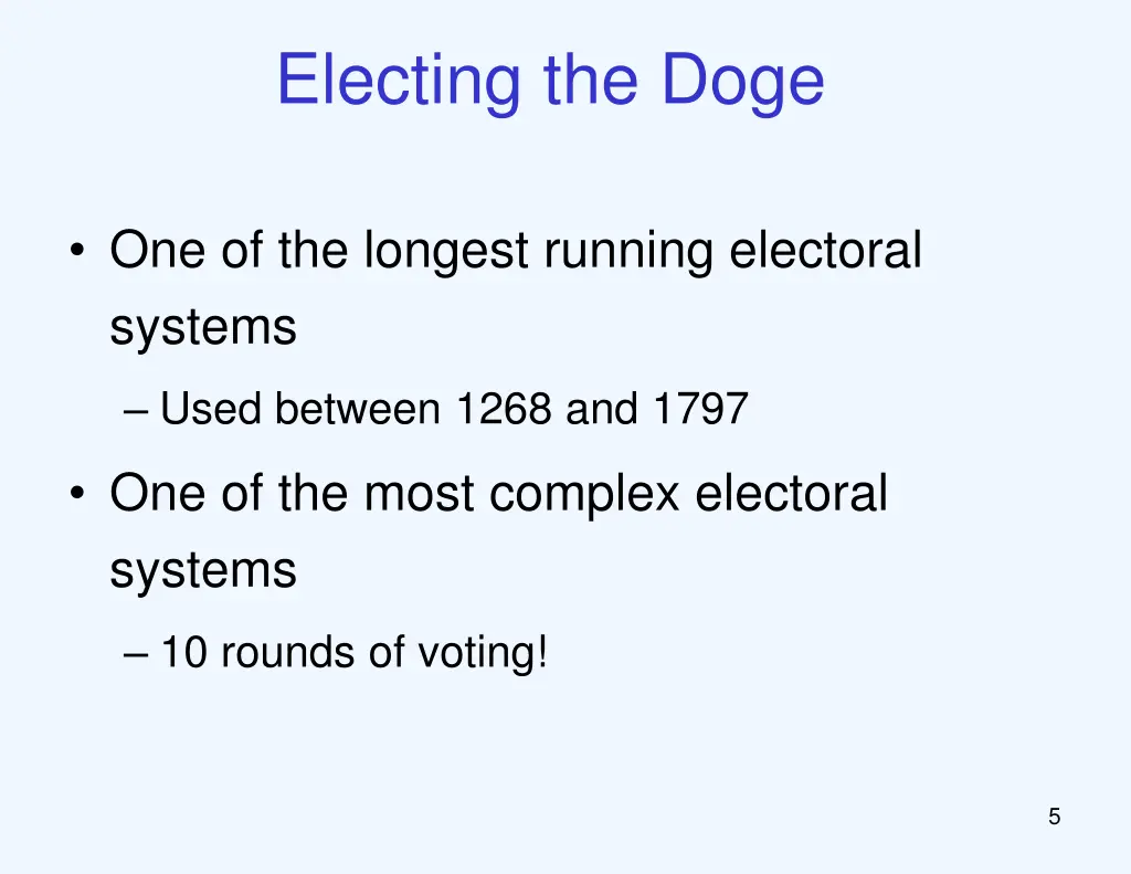 electing the doge 3