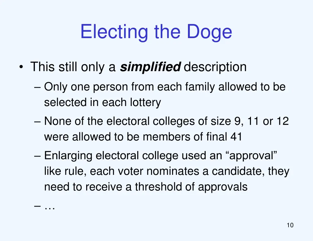 electing the doge 8