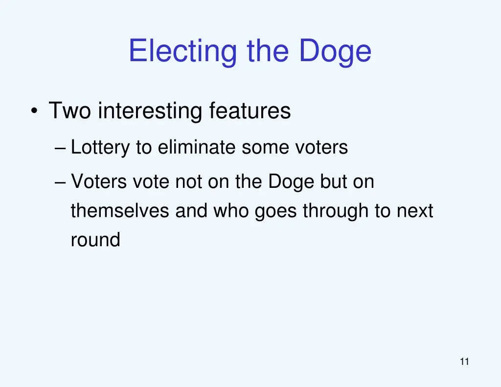 electing the doge 9